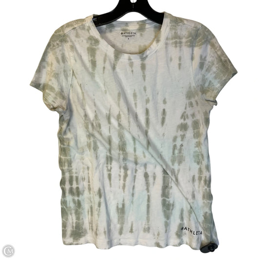 Athletic Top Short Sleeve By Athleta In Tie Dye Print, Size: S