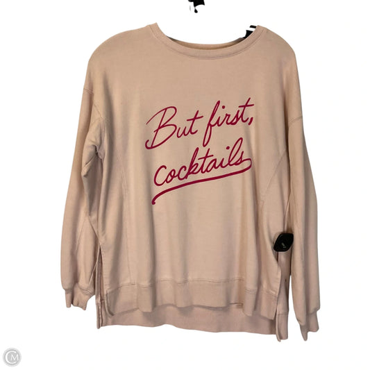 Top Long Sleeve Basic By Wildfox In Pink, Size: S