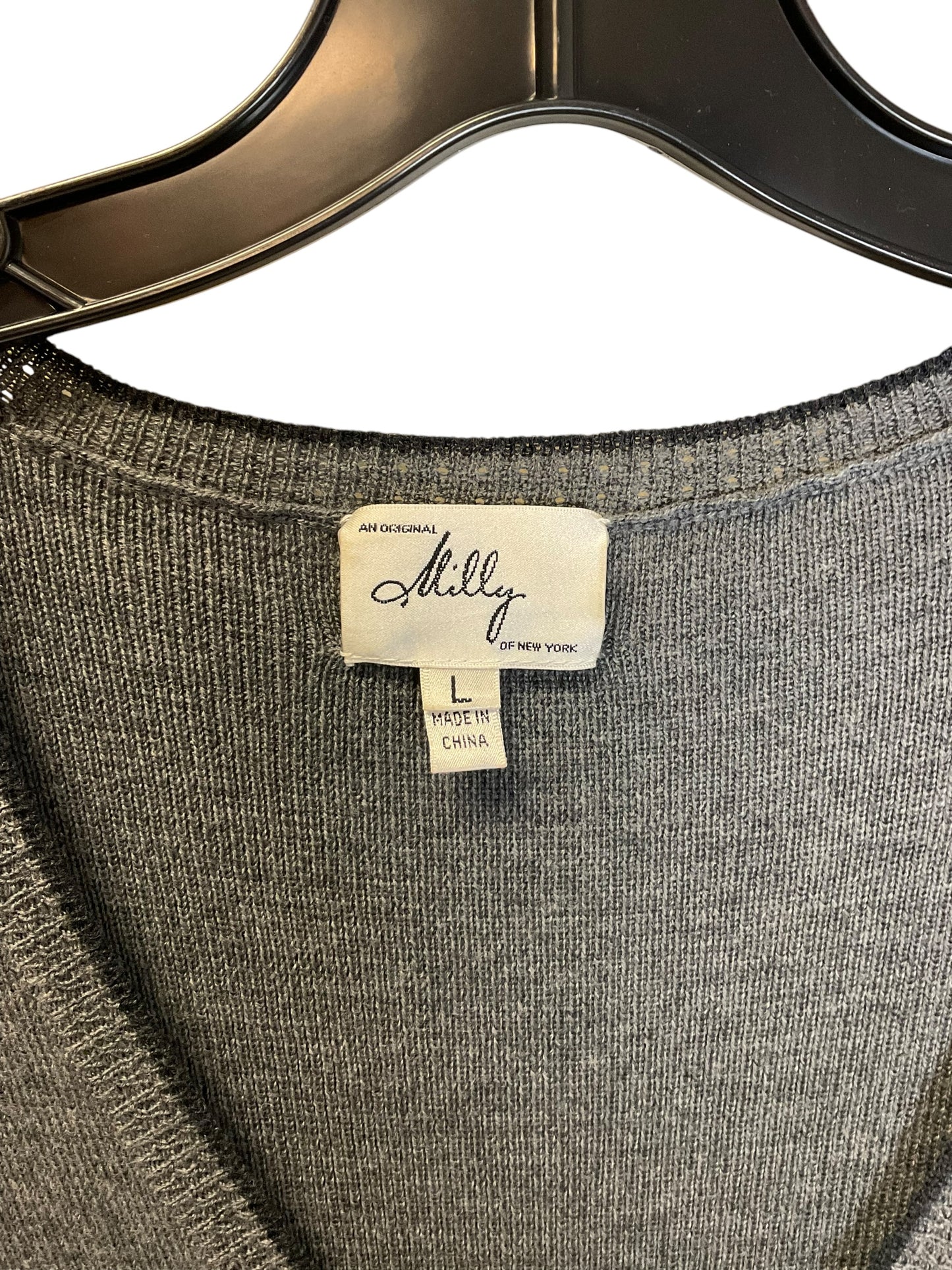 Dress Sweater By Clothes Mentor In Grey, Size: L