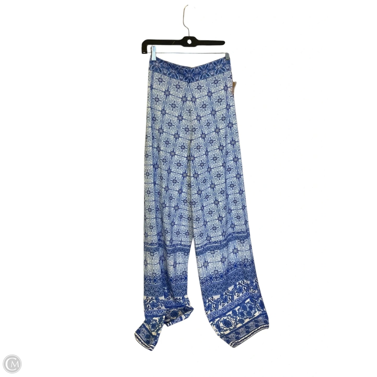 Pants Wide Leg By Alice + Olivia In Blue, Size: