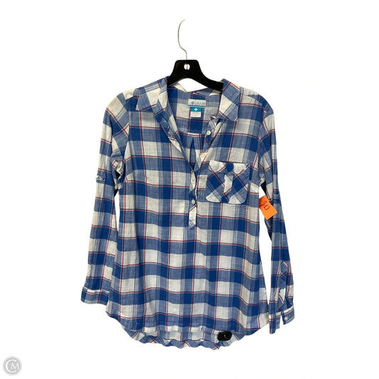 Top Long Sleeve Designer By Columbia In Blue, Size: M