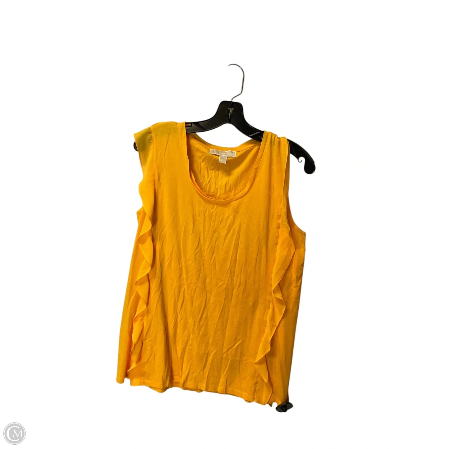 Top Sleeveless By Michael By Michael Kors In Yellow, Size: L