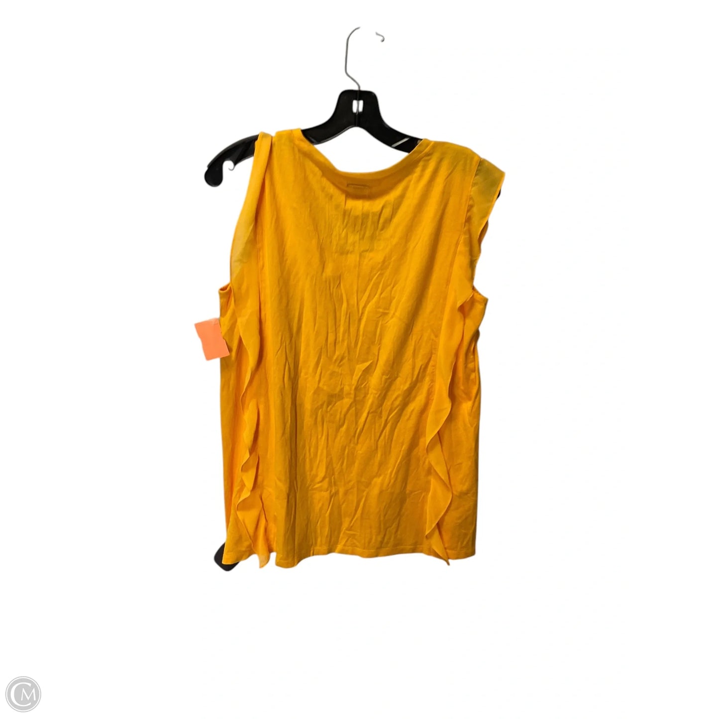 Top Sleeveless By Michael By Michael Kors In Yellow, Size: L