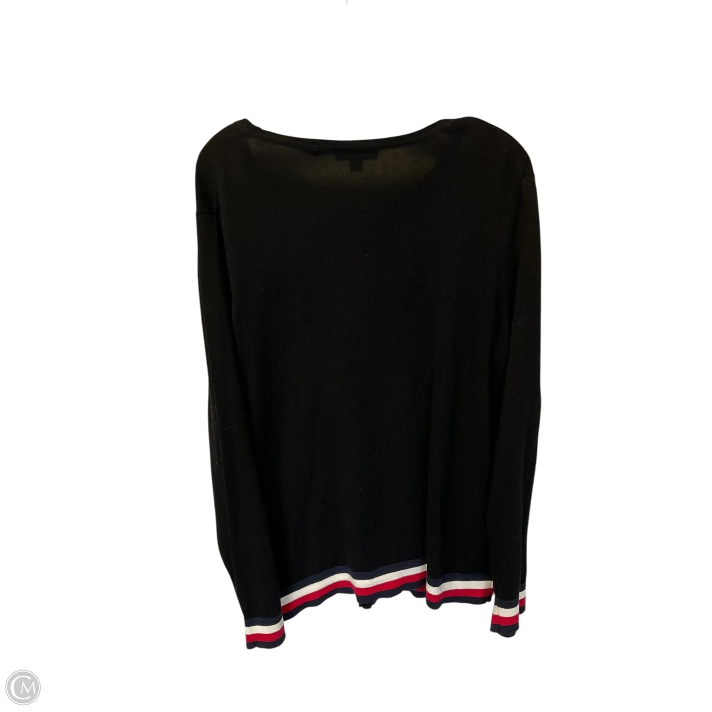 Cardigan By Tommy Hilfiger In Black, Size: Xxl