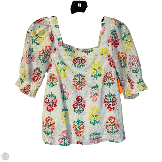 Top Short Sleeve By Draper James In White, Size: Xs