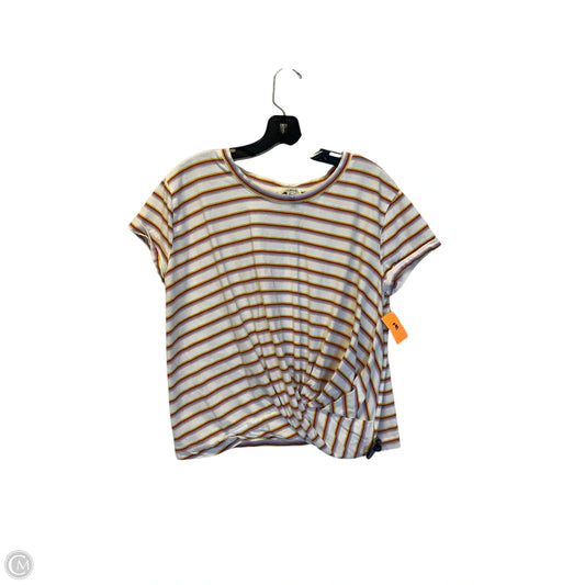 Top Short Sleeve Basic By Umgee In Striped Pattern, Size: S
