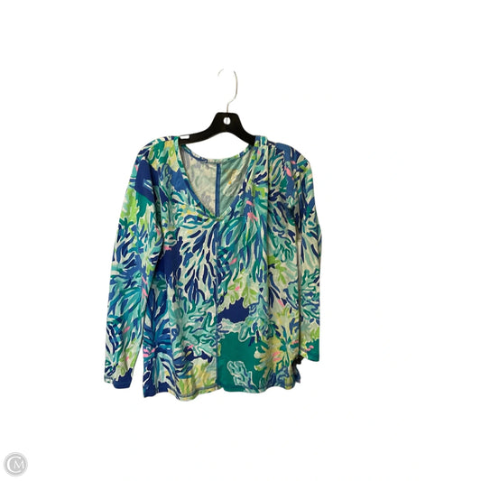 Top Long Sleeve Designer By Lilly Pulitzer In Blue, Size: Xs