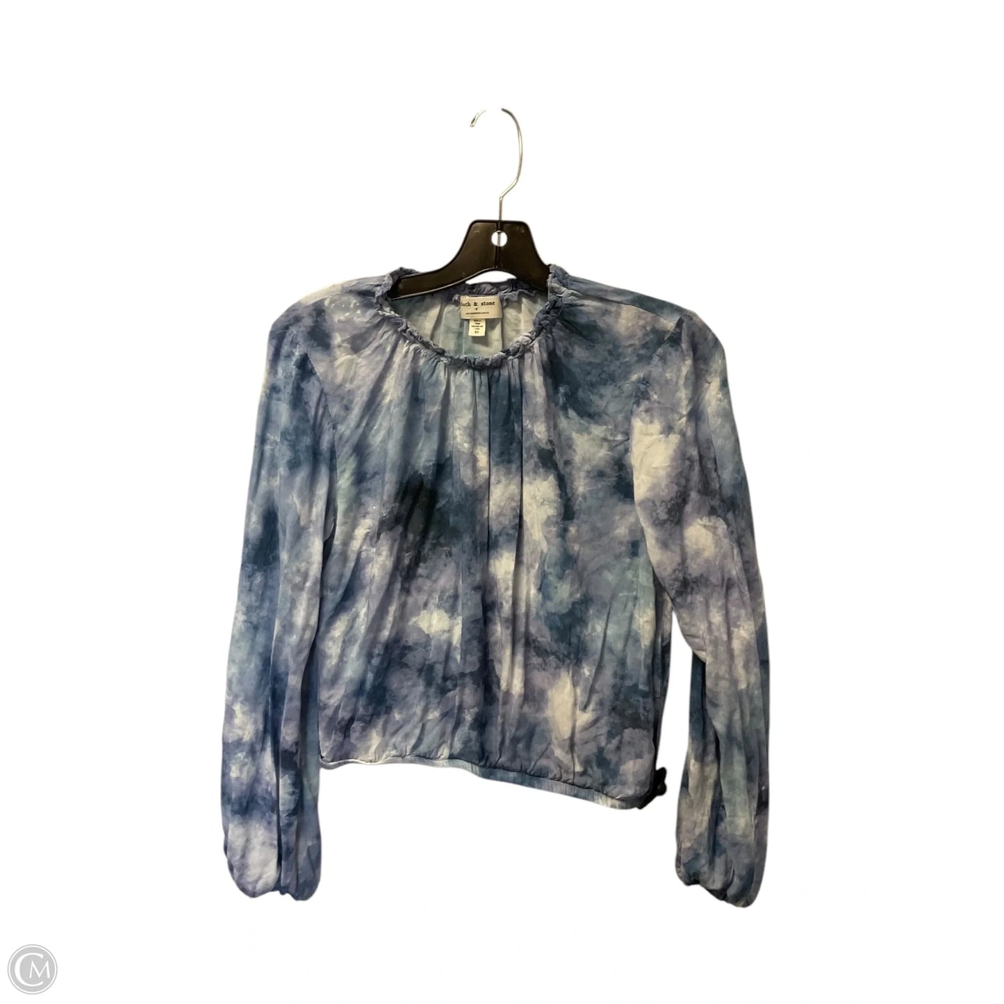 Top Long Sleeve By Cloth & Stone In Blue, Size: Xs