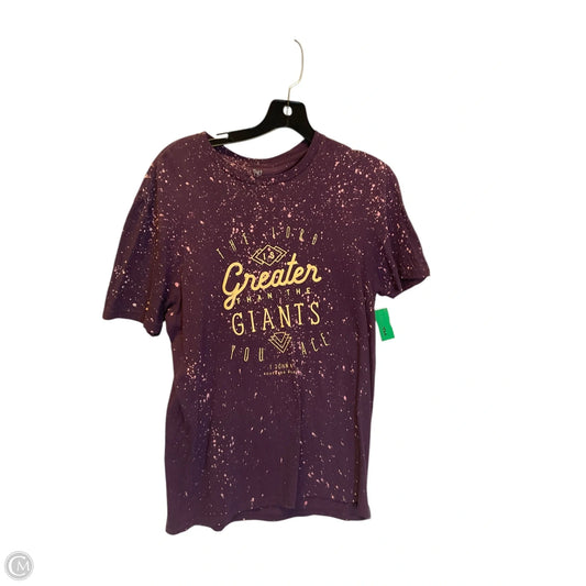 Top Short Sleeve Basic By Clothes Mentor In Purple, Size: S