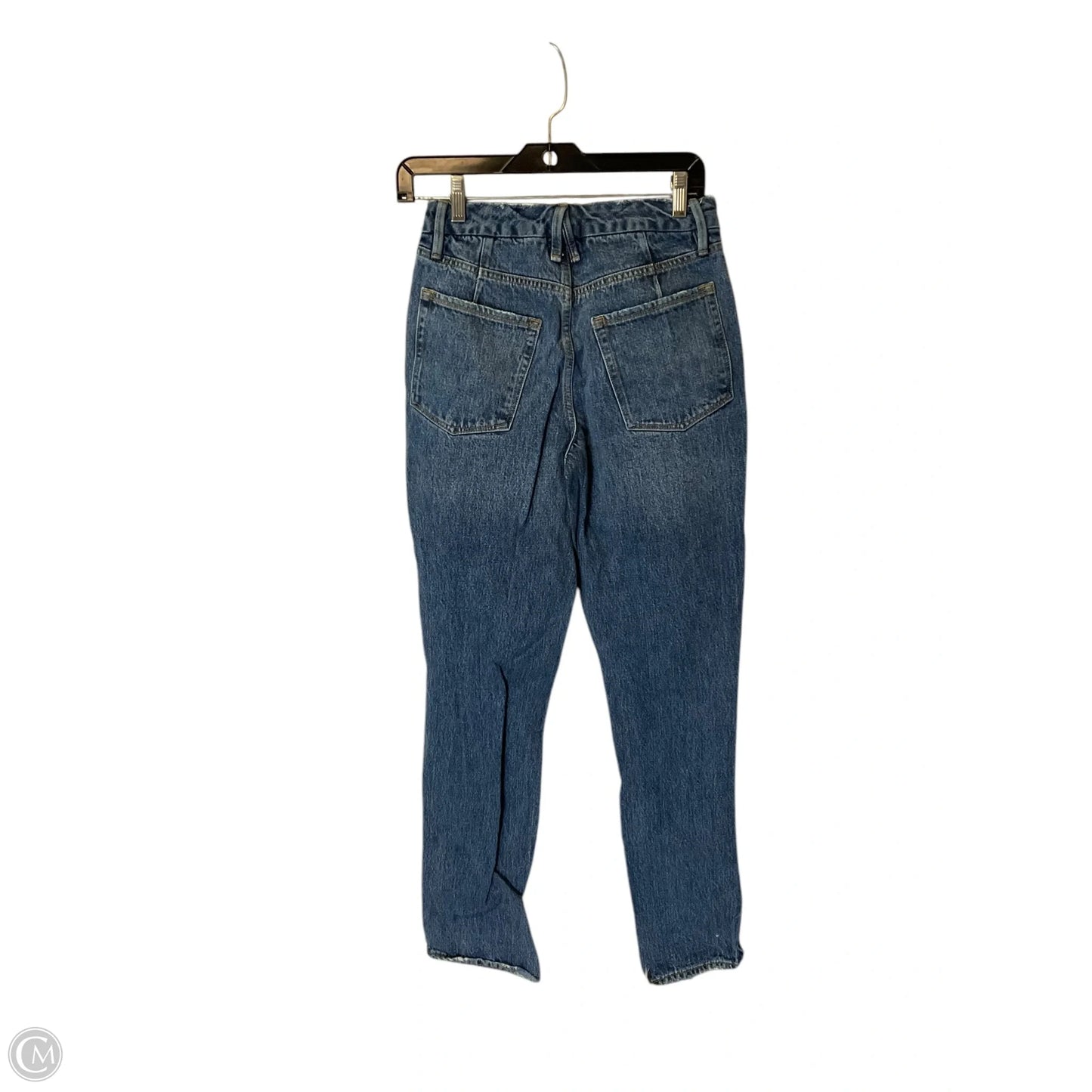 Jeans Straight By Good American In Blue Denim, Size: 0