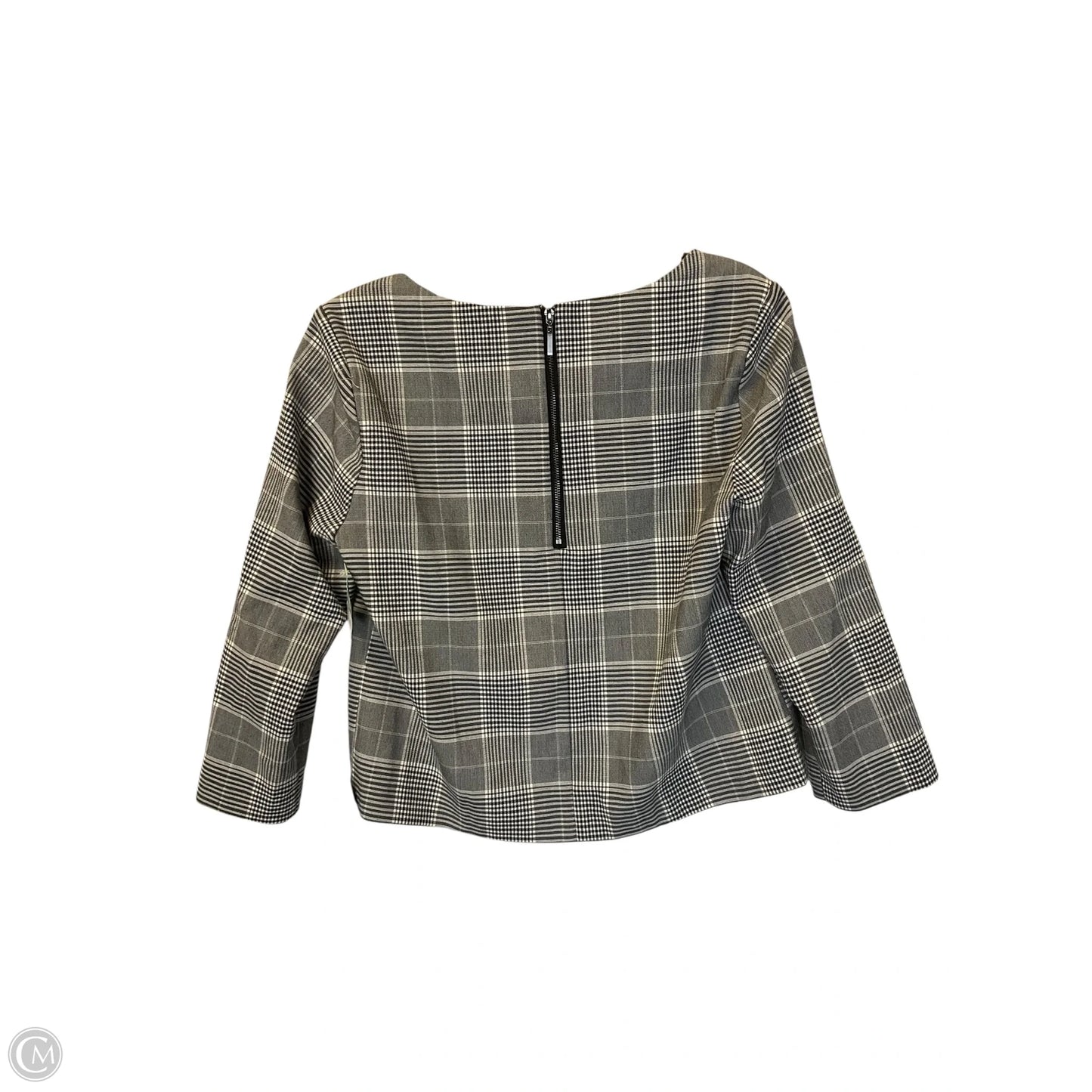 Top 3/4 Sleeve By Rachel Zoe In Plaid Pattern, Size: M