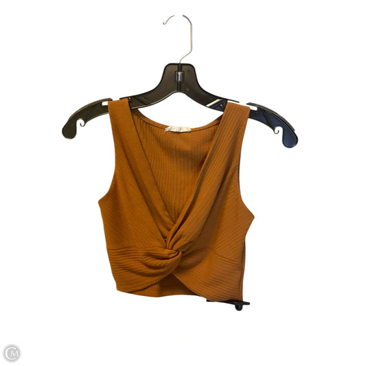 Top Sleeveless By Clothes Mentor In Tan, Size: S