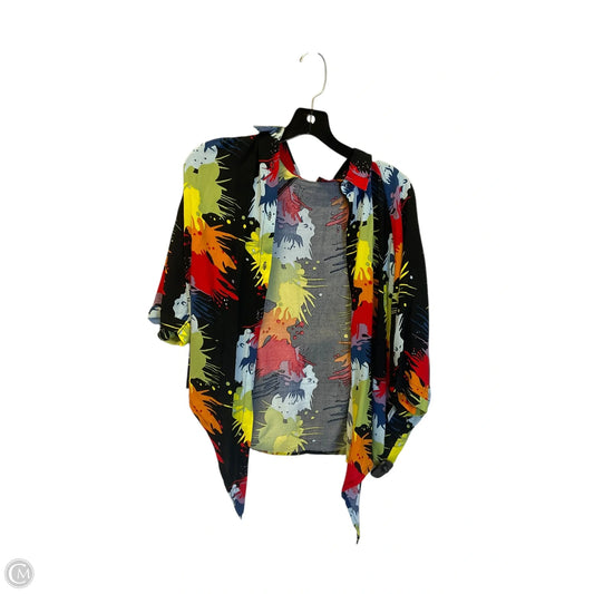 Top Short Sleeve By Clothes Mentor In Black, Size: M
