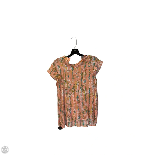 Top Short Sleeve By Nanette By Nanette Lepore In Orange, Size: M