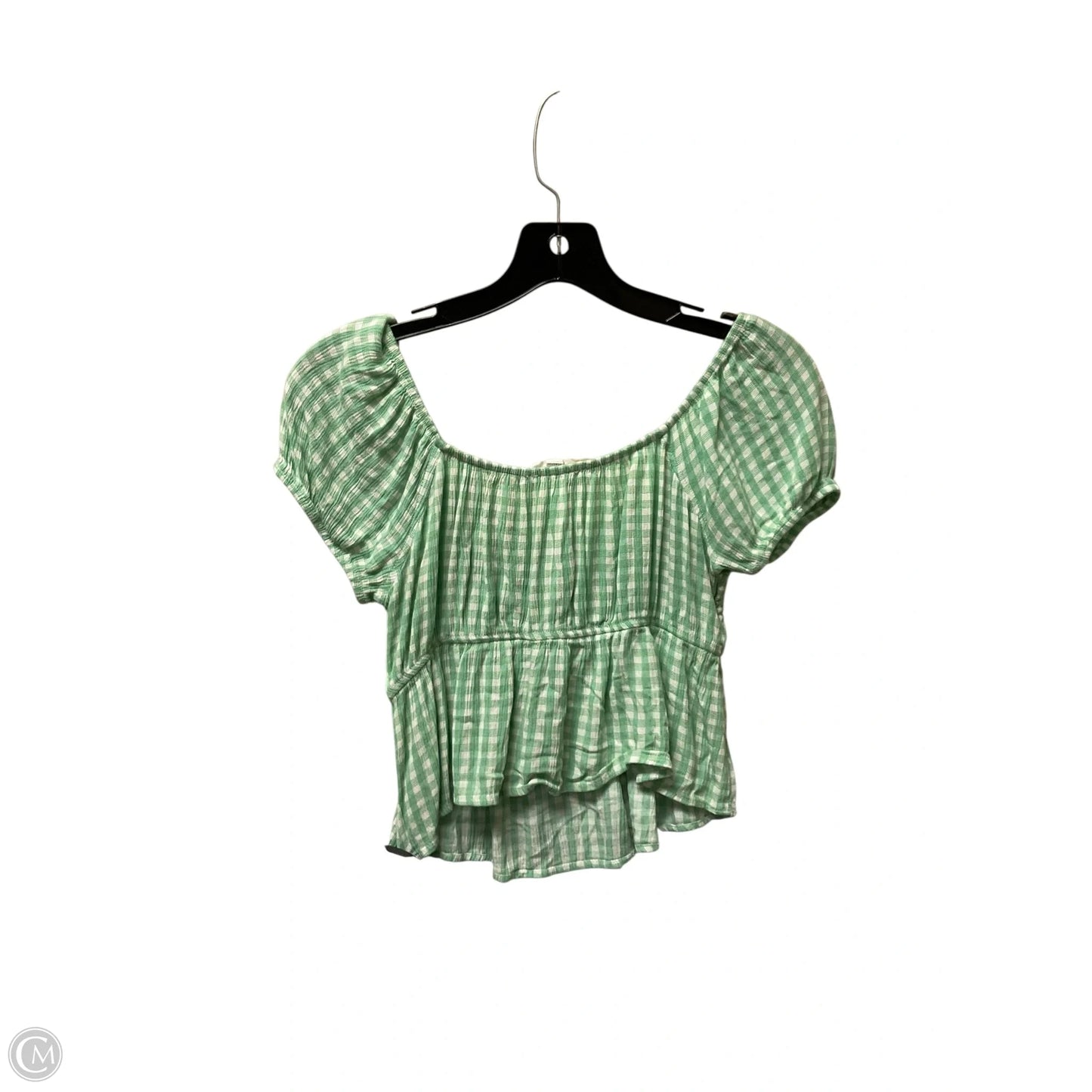 Top Short Sleeve By Pink Rose In Green, Size: S