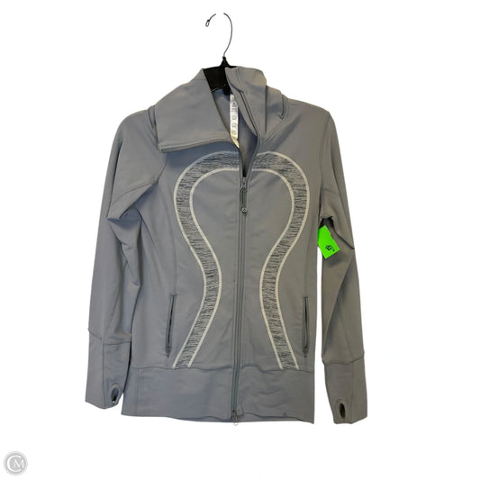 Athletic Jacket By Lululemon In Grey, Size: 6