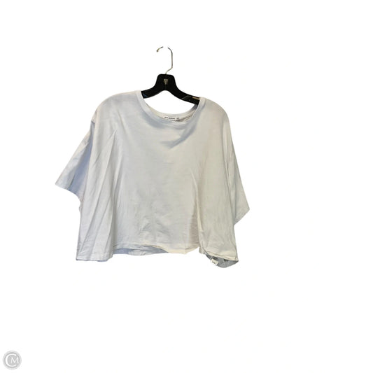 Top Short Sleeve Basic By Good American In White, Size: 4x