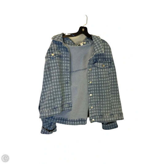 Jacket Denim By Cato In Blue Denim, Size: 2x