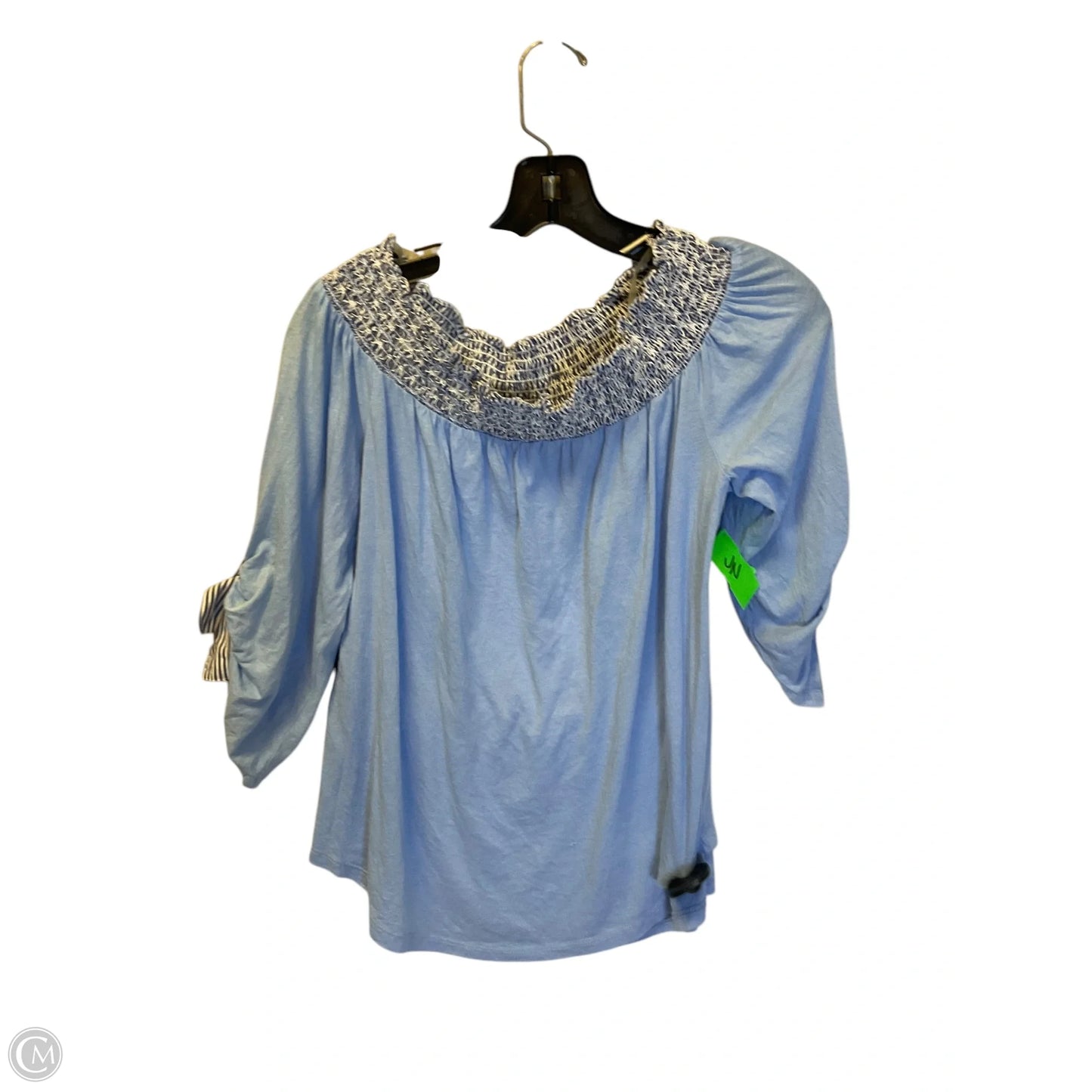Top 3/4 Sleeve By Crown And Ivy In Blue, Size: Xs