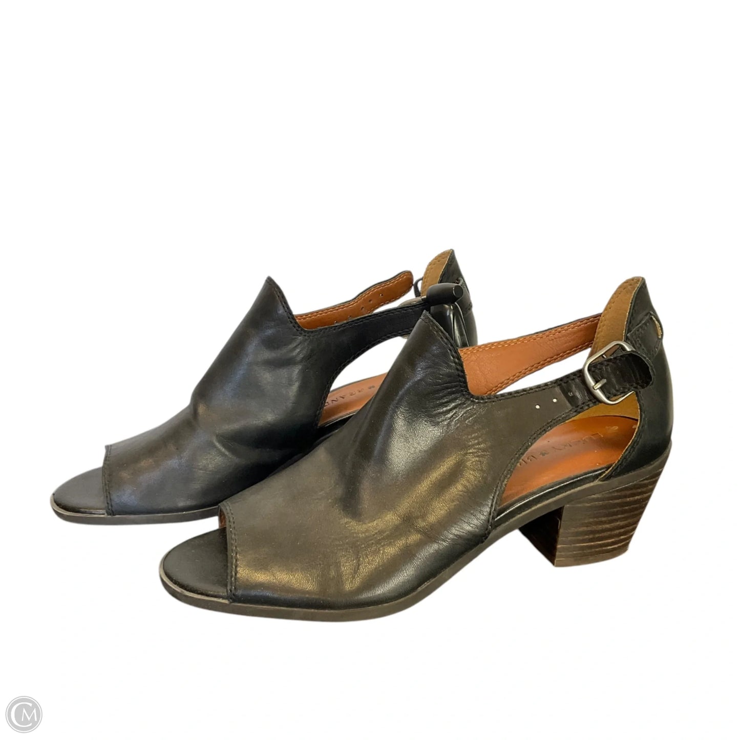 Sandals Heels Block By Lucky Brand In Black, Size: 7.5