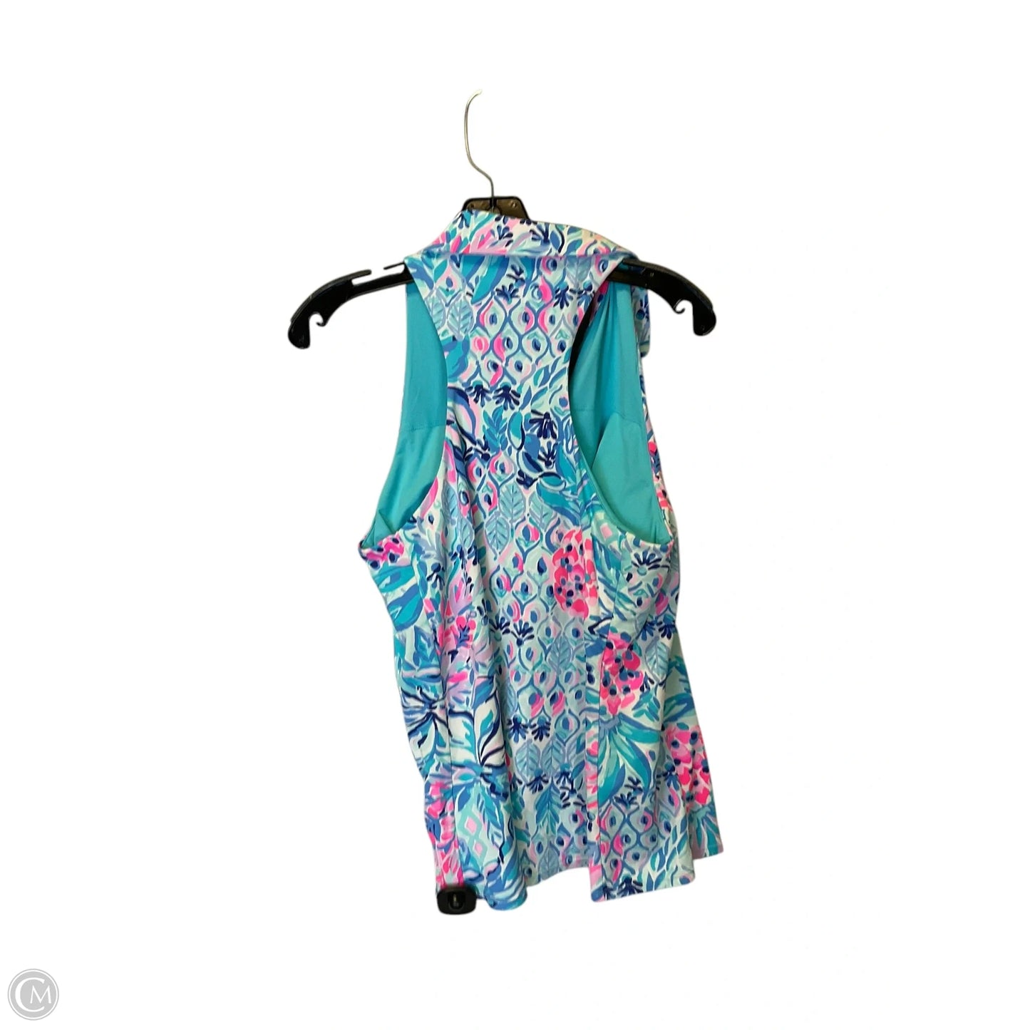 Top Sleeveless Designer By Lilly Pulitzer In Blue, Size: L