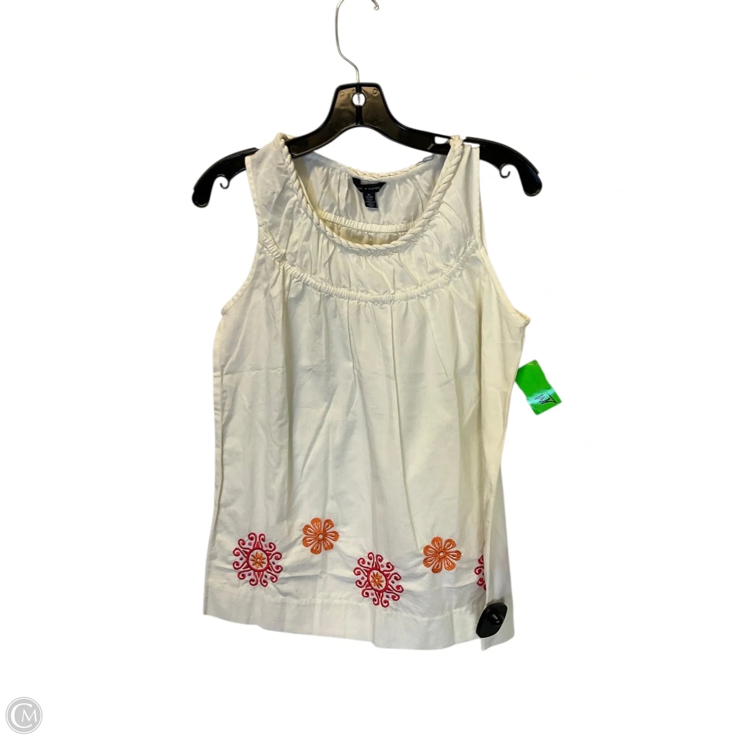 Top Sleeveless By Tommy Hilfiger In Cream, Size: Xs