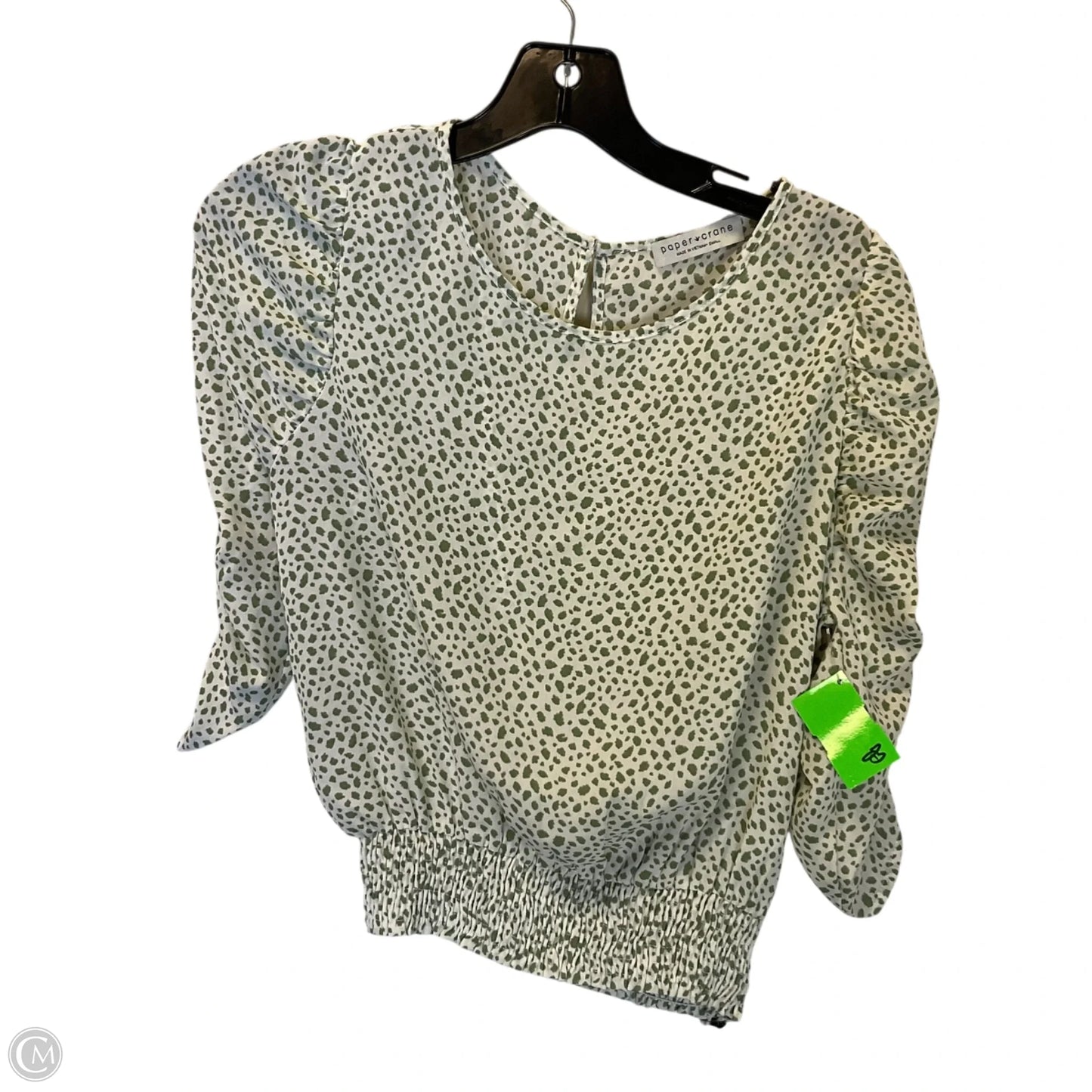 Top Short Sleeve By Paper Crane In Green, Size: S