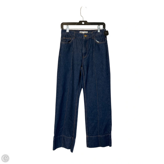 Jeans Straight By Zara In Blue Denim, Size: 6
