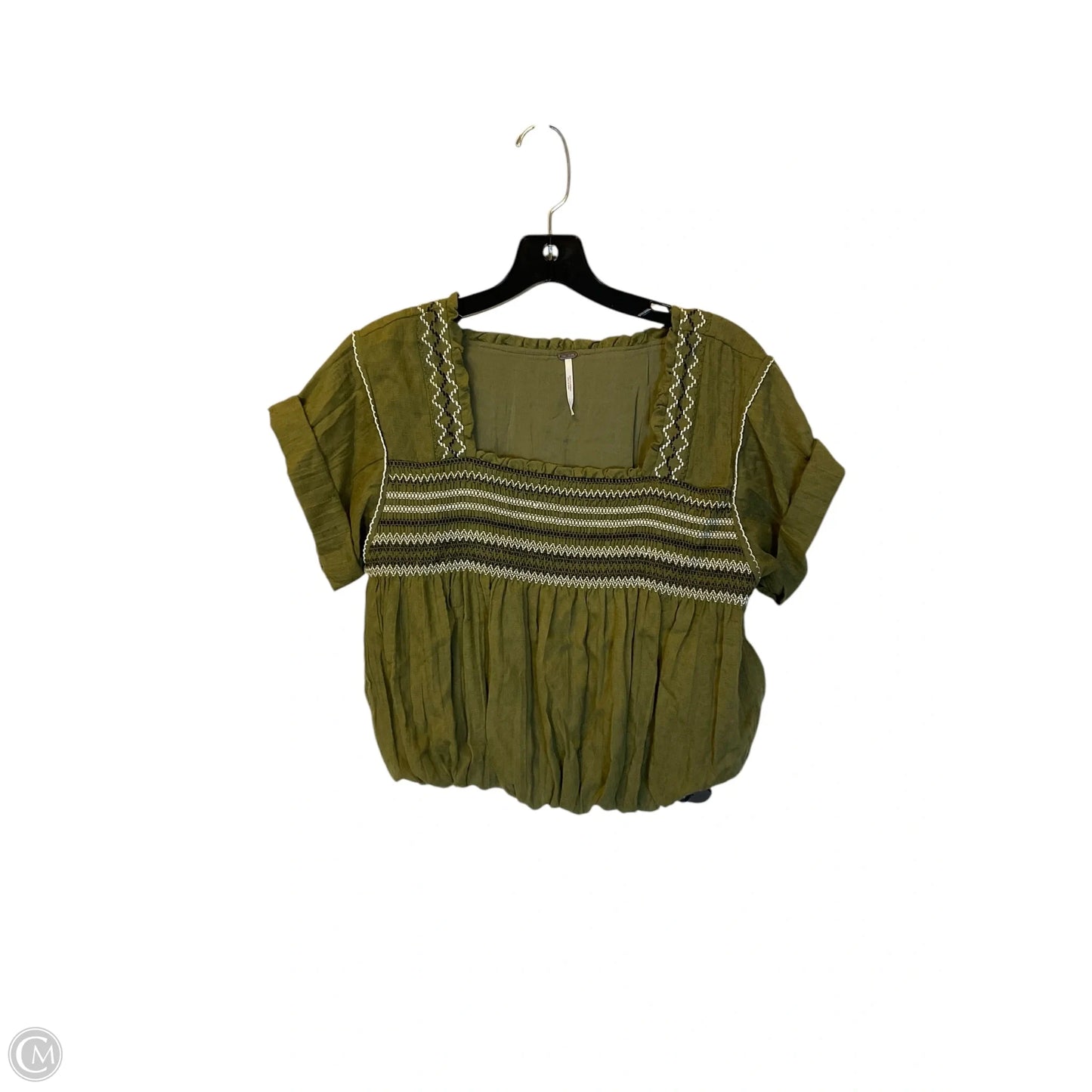 Top Short Sleeve By Free People In Green, Size: Xs