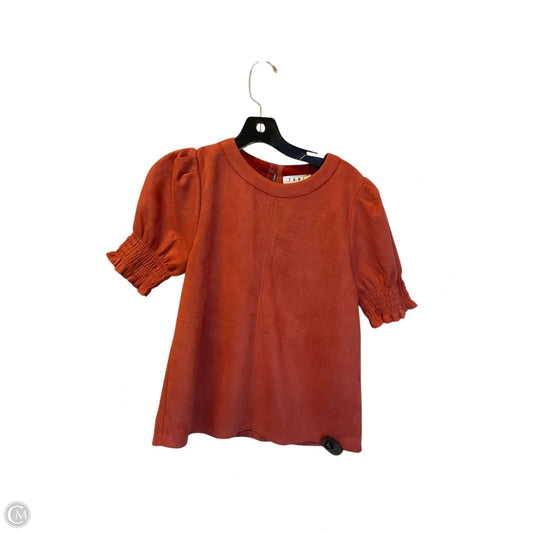 Top Short Sleeve By Thml In Orange, Size: S