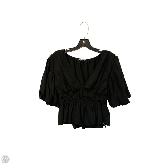 Top Short Sleeve By Vestique In Black, Size: S