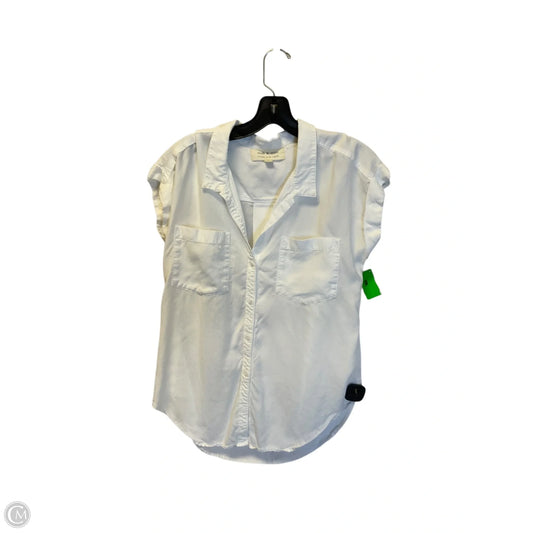Top Short Sleeve By Cloth & Stone In White, Size: S