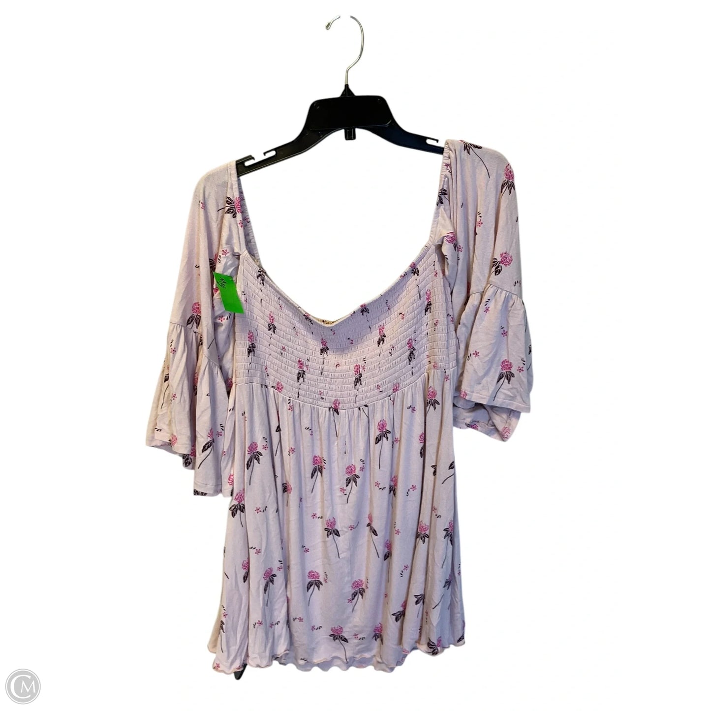 Top Long Sleeve By Free People In Floral Print, Size: L