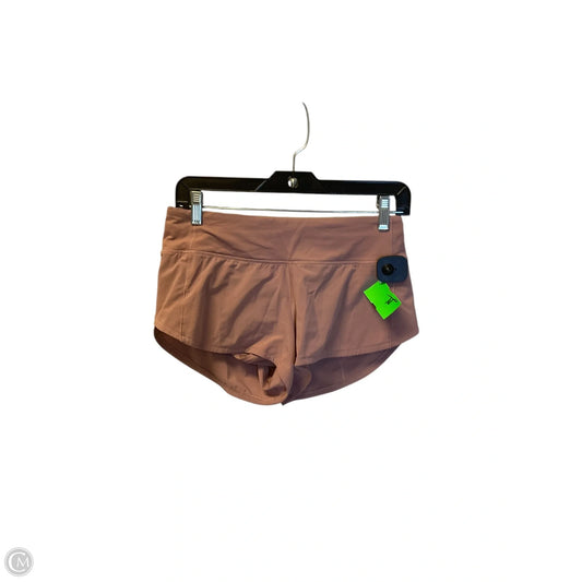 Athletic Shorts By Lululemon In Pink, Size: 4