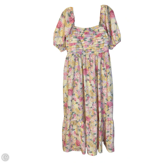 Dress Casual Maxi By Cmc In Floral Print, Size: L