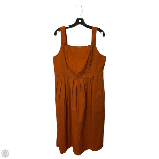 Dress Casual Short By Knox Rose In Orange, Size: Xl