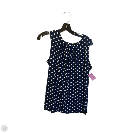 Top Sleeveless By Bcbgmaxazria In Polkadot Pattern, Size: M