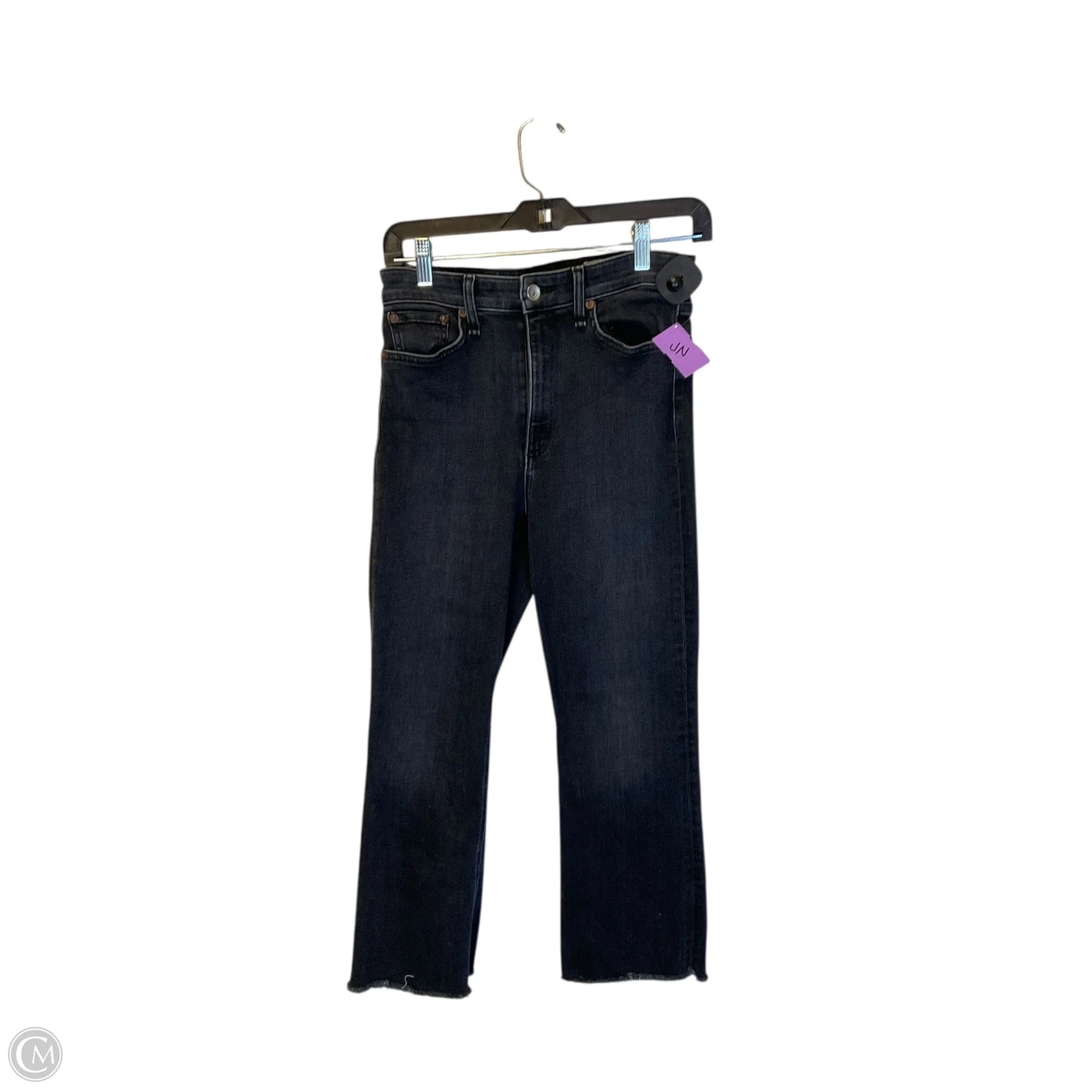 Jeans Flared By Rag & Bones Jeans In Black Denim, Size: 4
