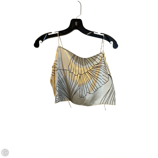 Top Sleeveless By Cos In Black & Cream, Size: M