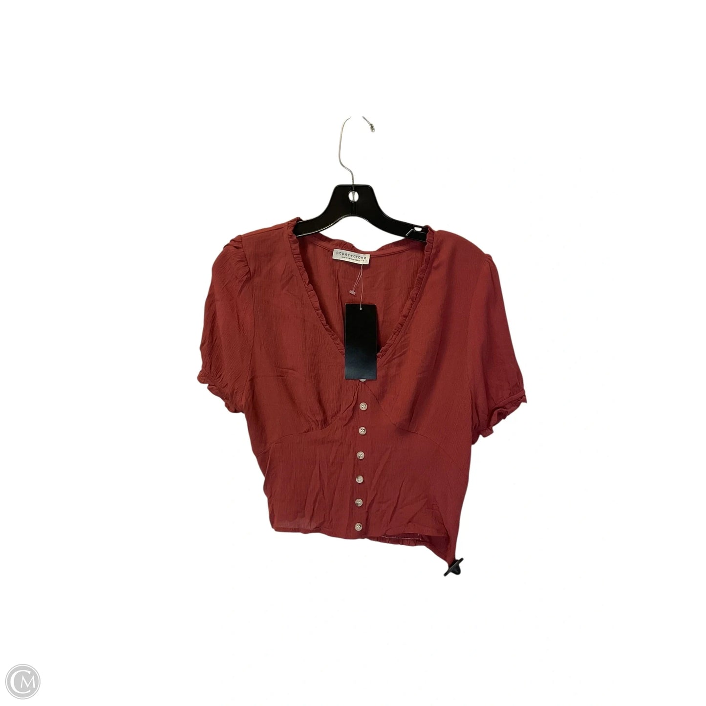 Top Short Sleeve By Paper Crane In Red, Size: M