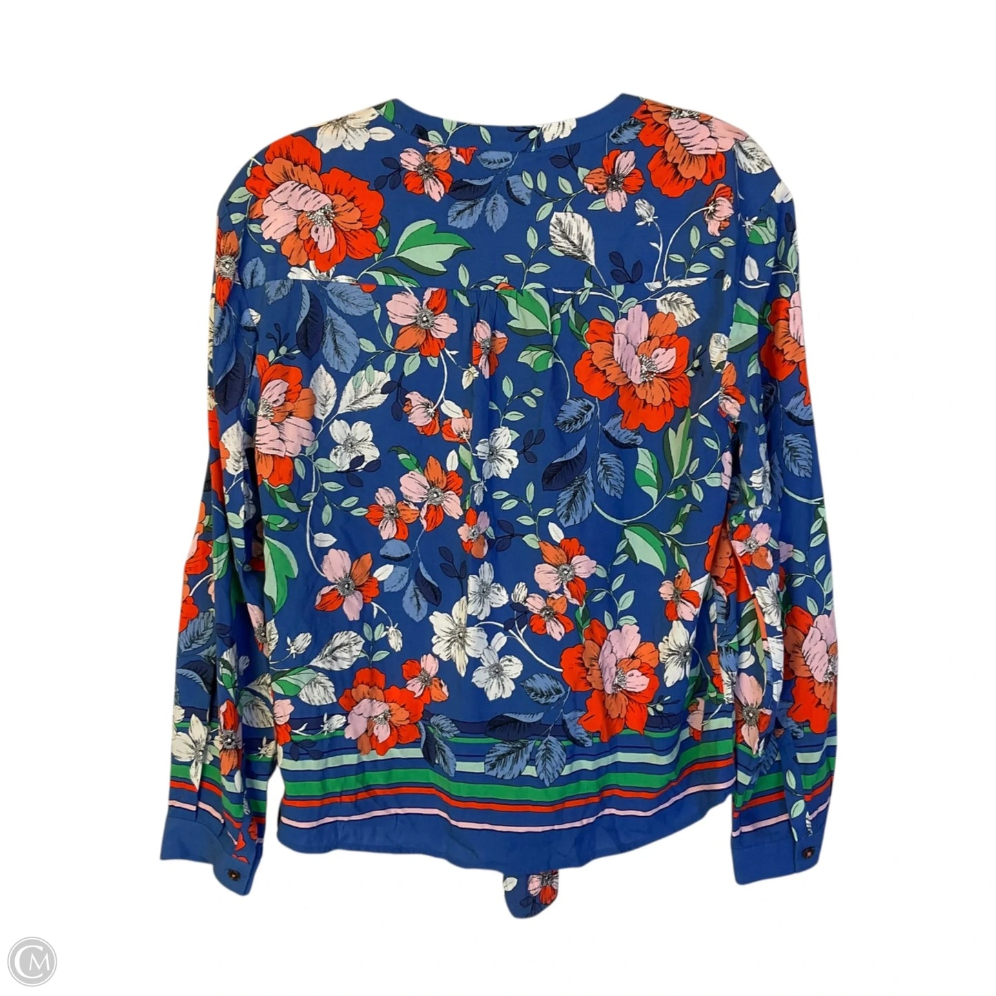 Top Long Sleeve By Maeve In Floral Print, Size: 4