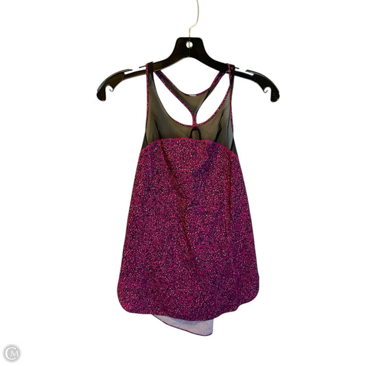 Athletic Tank Top By Lululemon In Black & Pink
