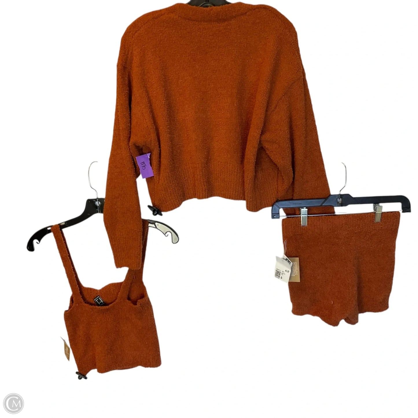 Shorts Set By Forever 21 In Orange, Size: S