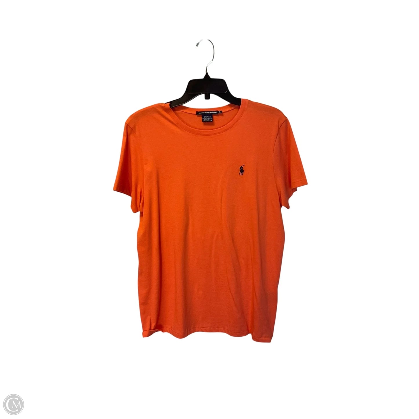 Top Short Sleeve By Ralph Lauren Collection In Orange, Size: Xl