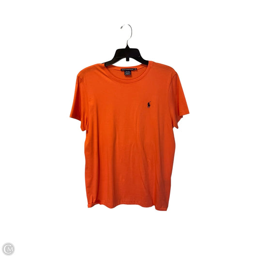 Top Short Sleeve By Ralph Lauren Collection In Orange, Size: Xl