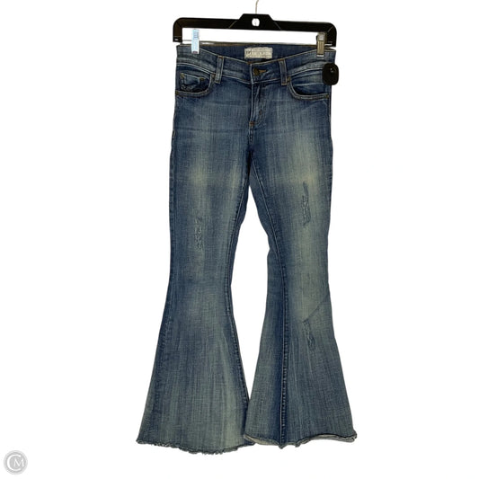 Jeans Flared By Free People In Blue Denim, Size: 4