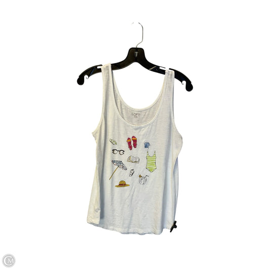 Top Sleeveless Basic By Loft In White, Size: S
