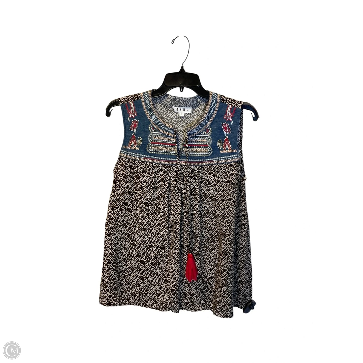 Top Sleeveless By Thml In Multi-colored, Size: M
