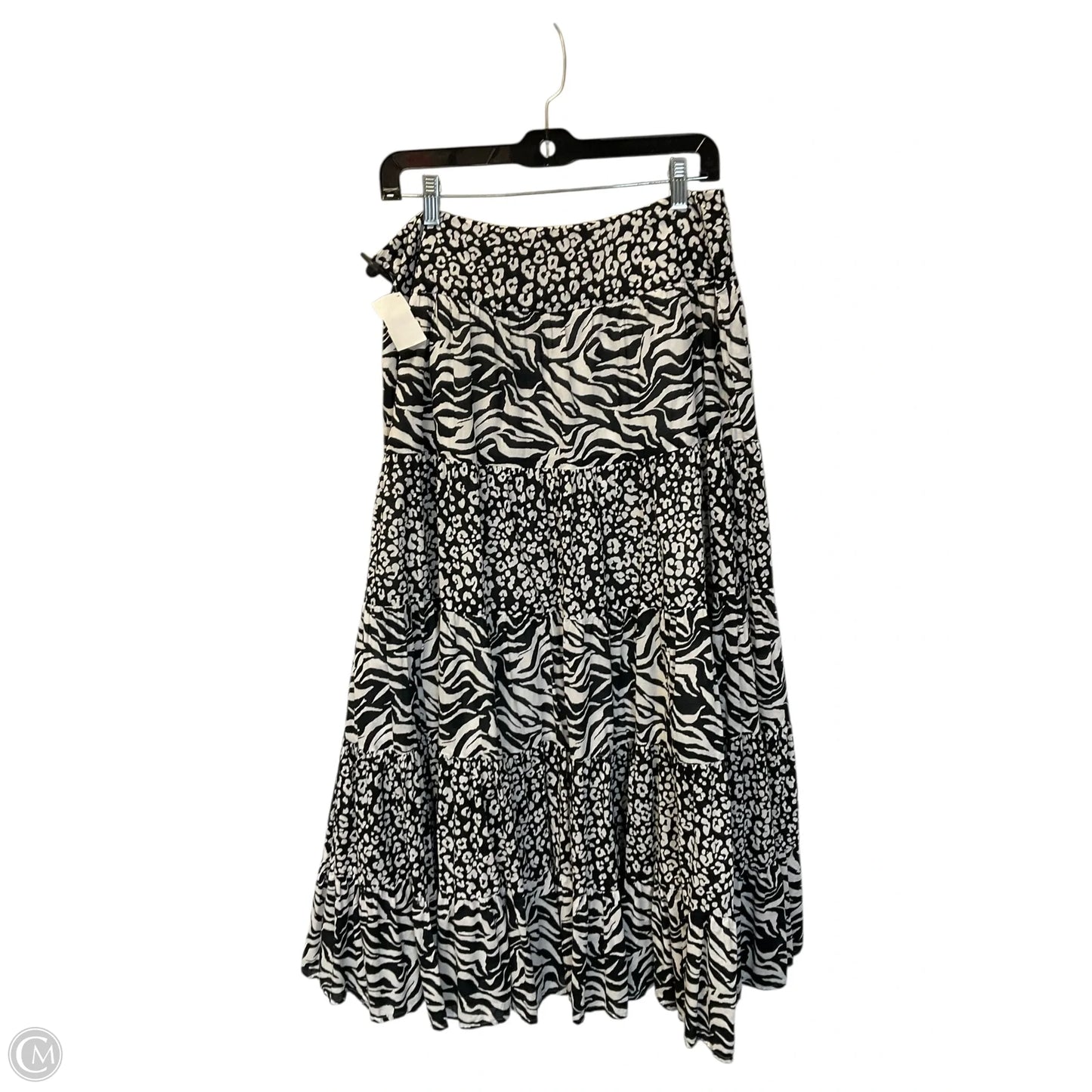 Skirt Midi By Jones New York In Black & White, Size: 10