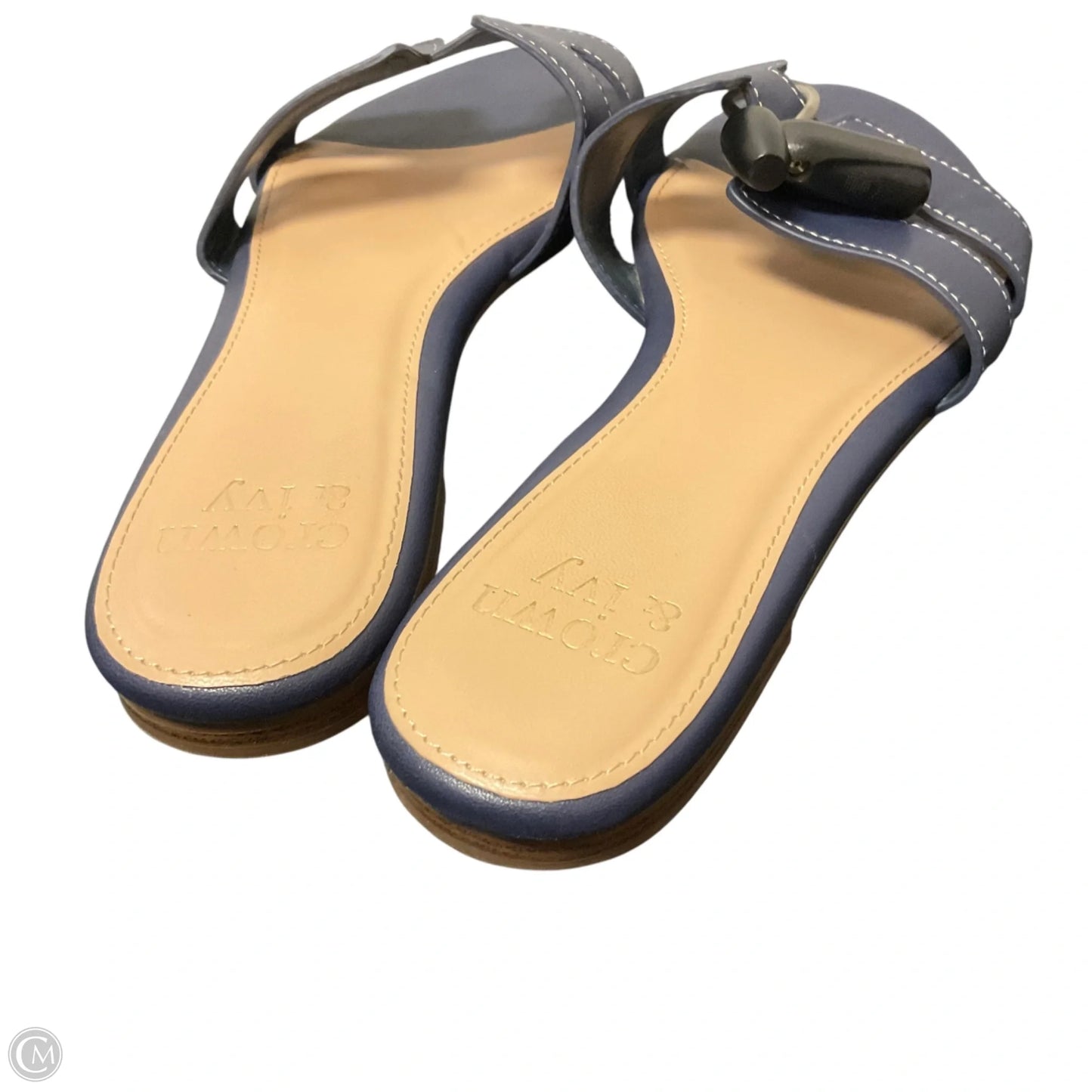 Sandals Flats By Crown And Ivy In Blue, Size: 7.5
